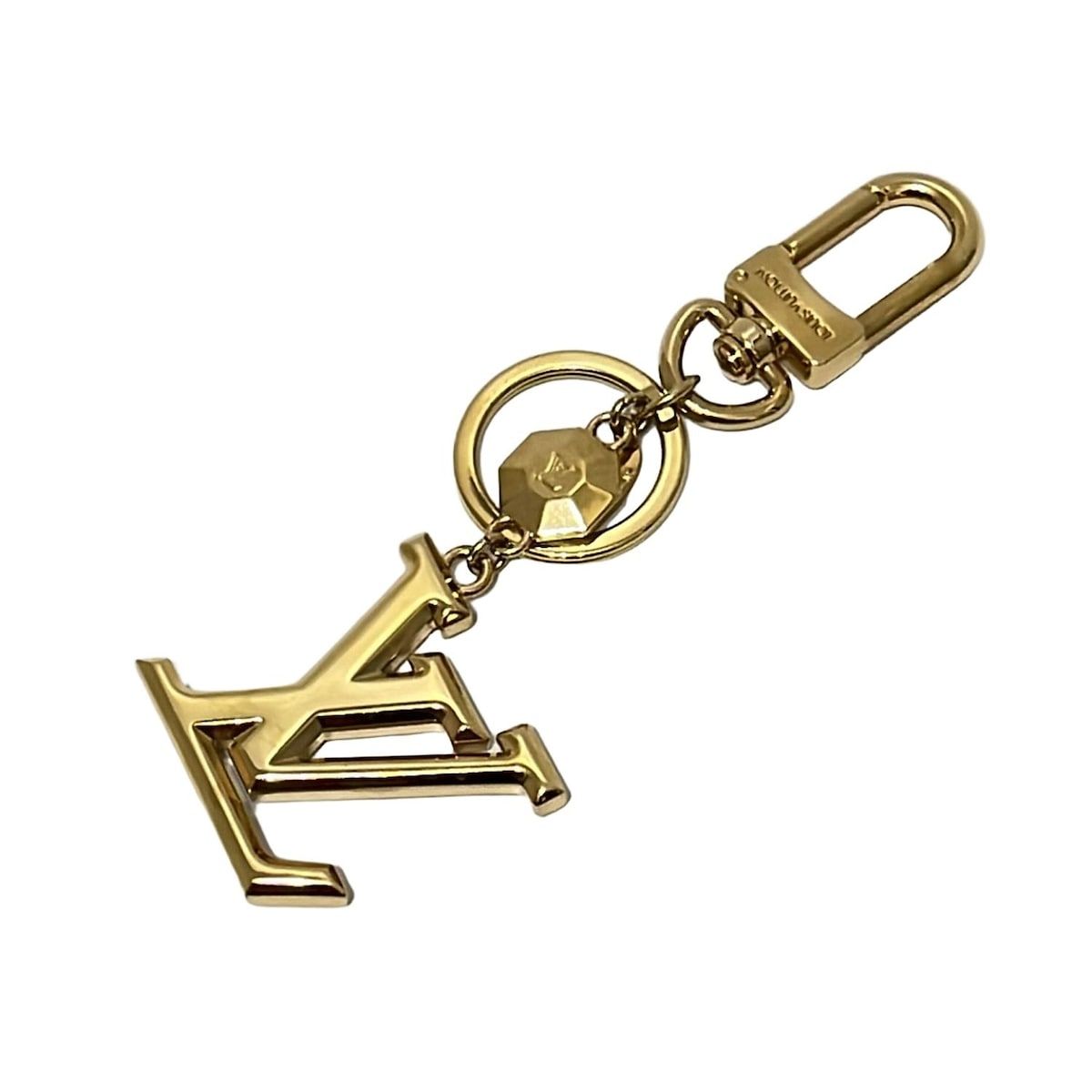 LOUIS VUITTON ルイヴィトン キーホルダー チャーム ポルトクレLVファセット M65216 ゴールド