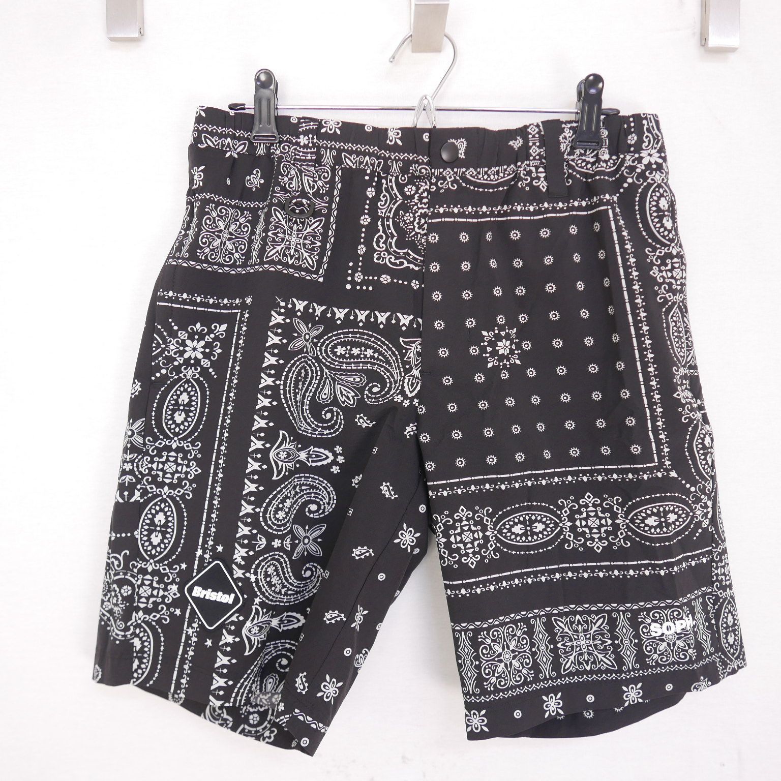 22AW F.C.Real Bristol エフシーレアルブリストル BANDANA COMFORTABLE SHORTS バンダナ柄 ショートパンツ  短パン 黒BLACK S FCRB-222116 - メルカリ