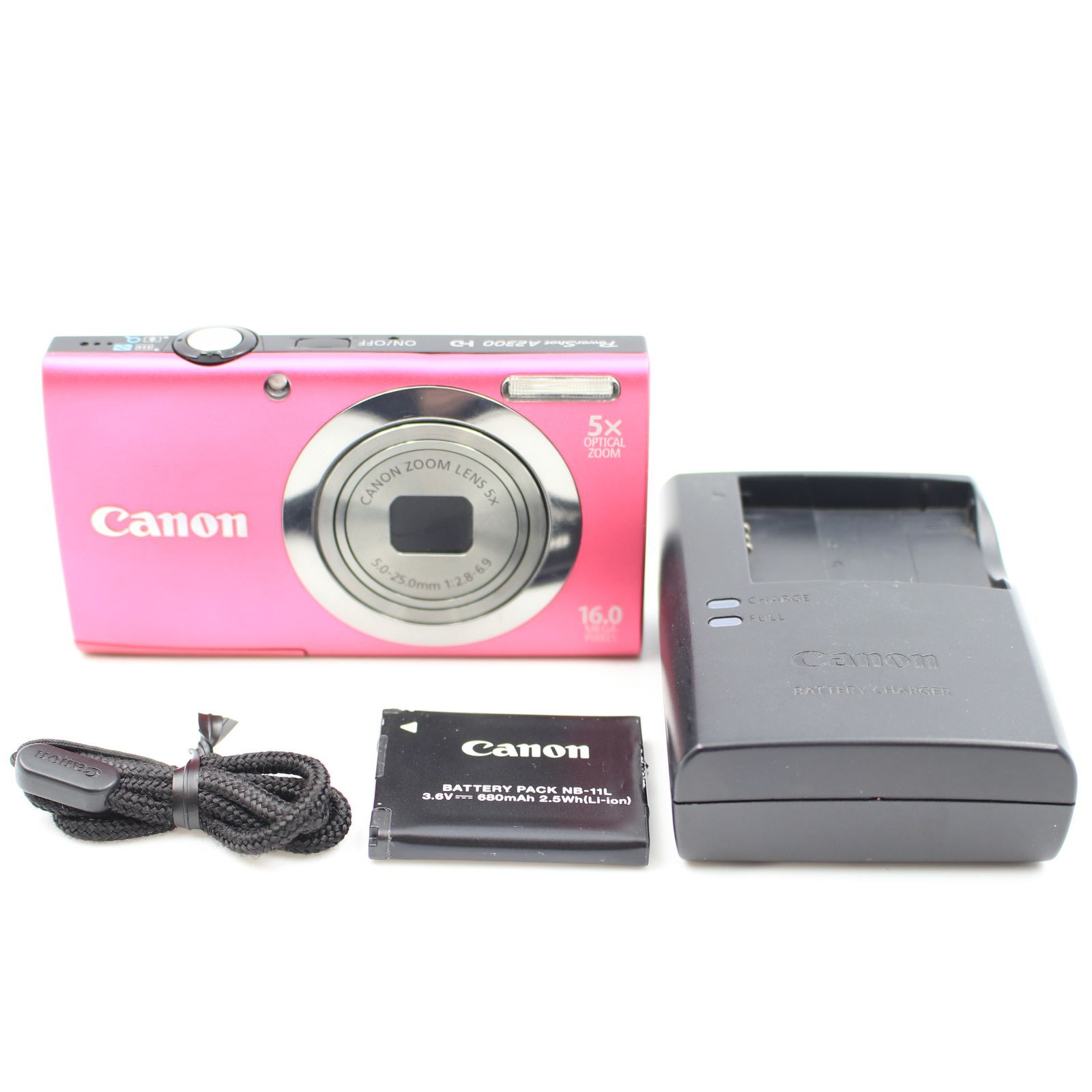 □極上品□ CANON PowerShot A2300 レッド デジタルカメラ キヤノン  