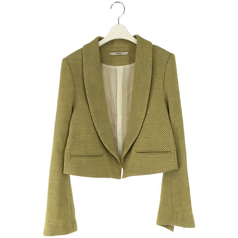【美品】  pelleq / ぺレック | 2022AW | MORNING JACKET ウール アルパカ モーニングジャケット ハンガー付き | 36 | イエロー | レディース
