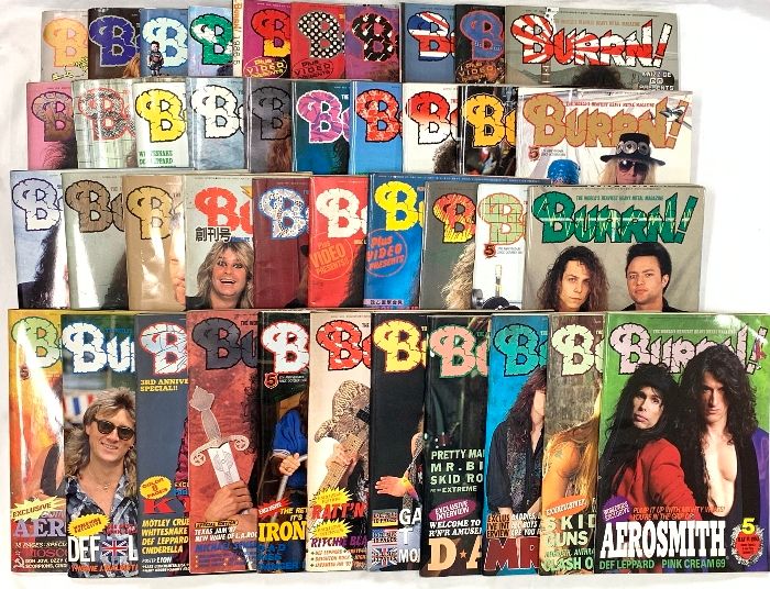 BURRN! 関係 まとめて40冊以上 雑誌 音楽情報 シンコー ミュージック ハードロック ヘヴィメタル RATT METALLICA WHITE LION