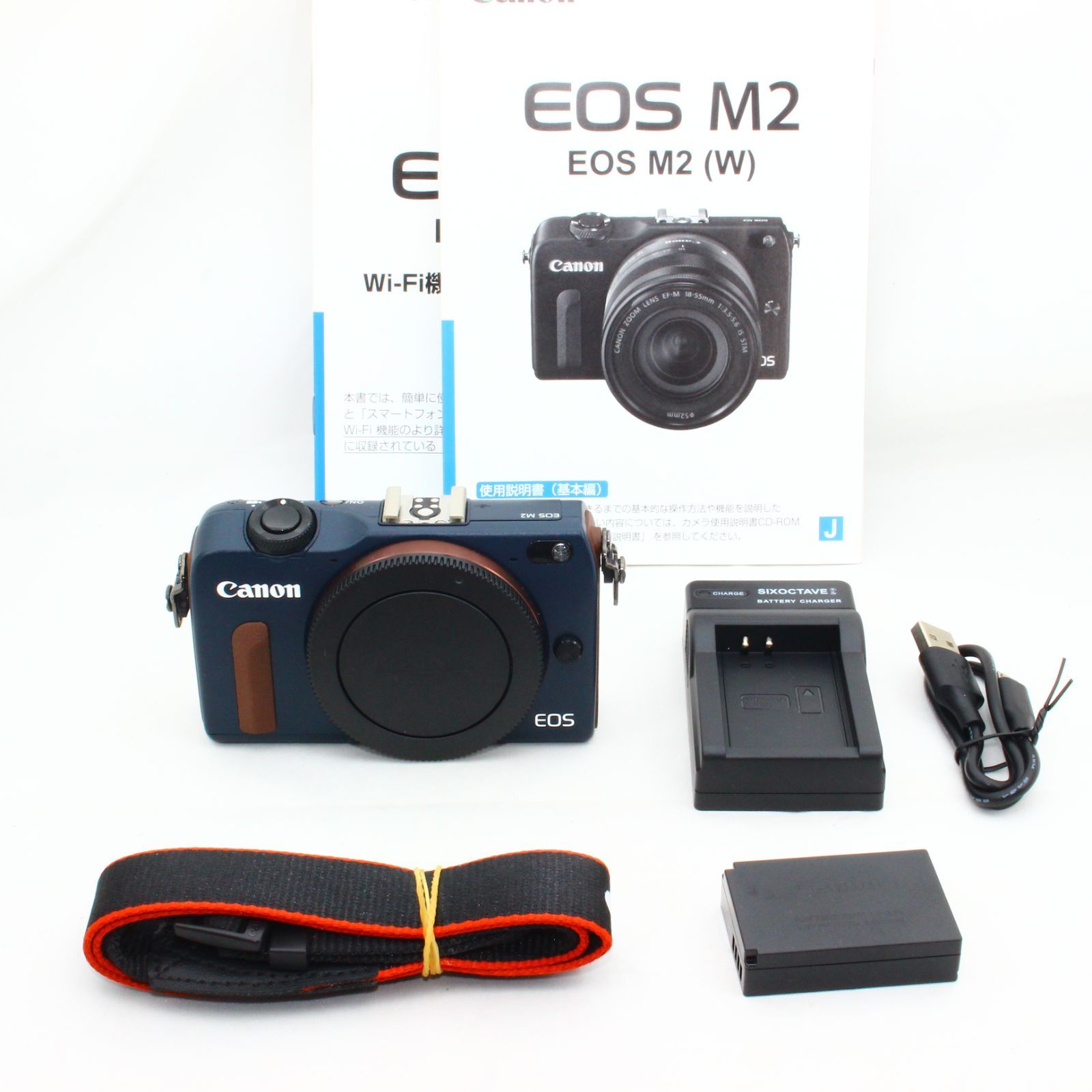 免税 Canon EOS M2 ボディ ベイブルー - カメラ
