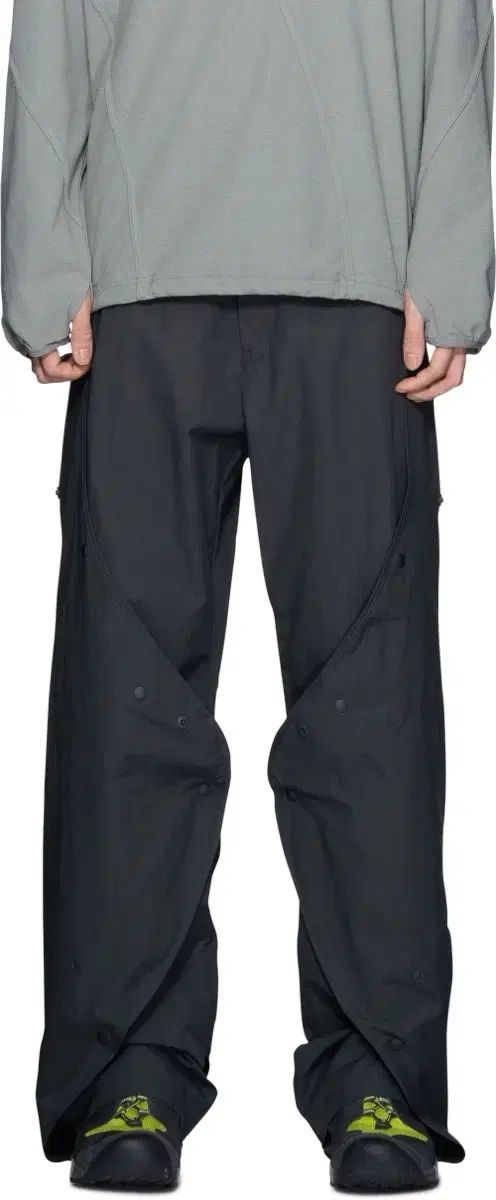 【雷市場（ポンジャン）商品韓国直送】 2 SAN SAN GEAR(サンサンギアー) 23FW レイヤードパンツ チャコール