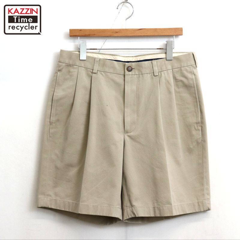 00s Brooks Brothers 2タック チノ ショートパンツ メンズ L