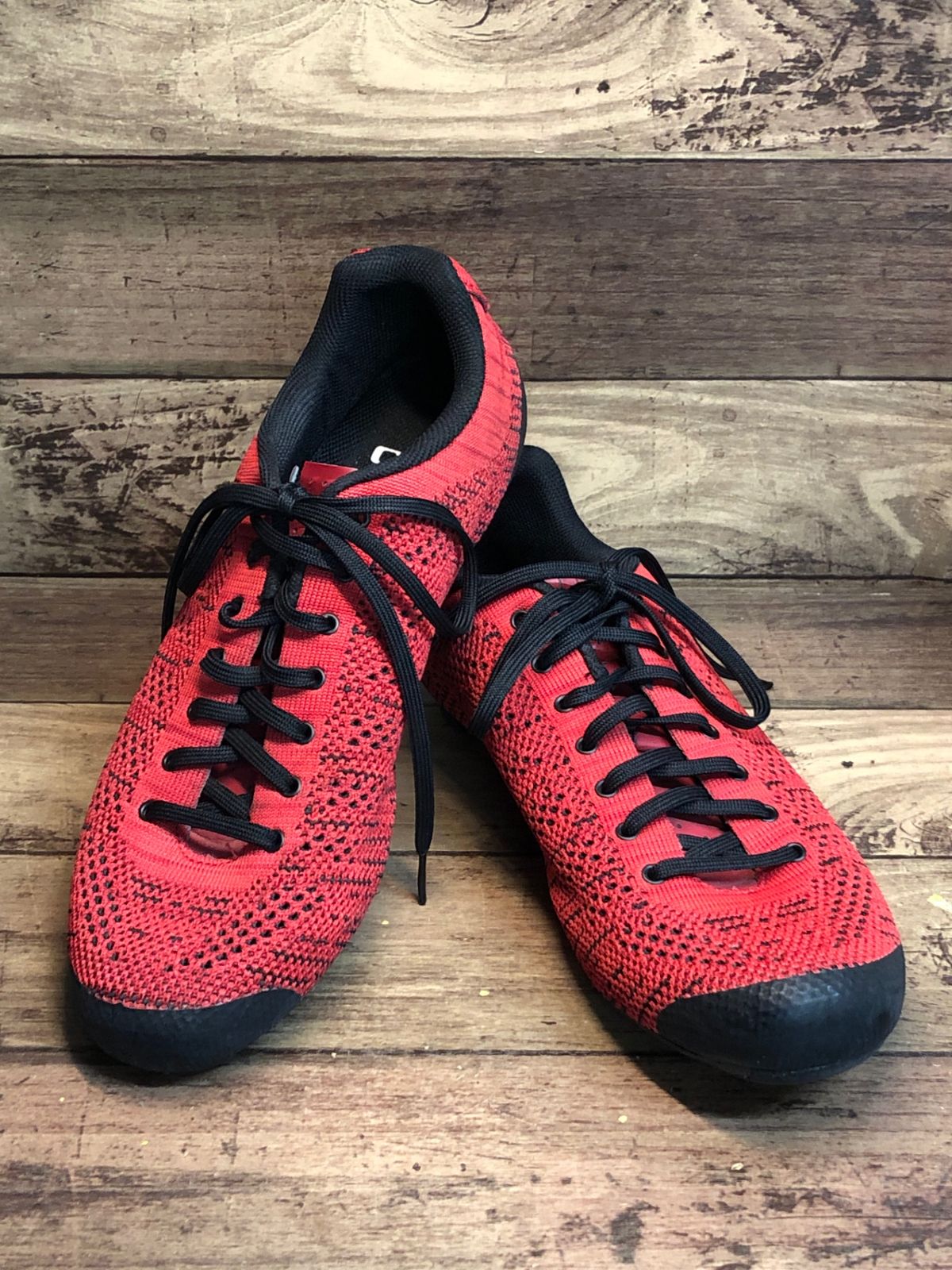 IK667 ジロ EMPIRE E70 KNIT ビンディングシューズ 赤 黒 EU42 ※ソール