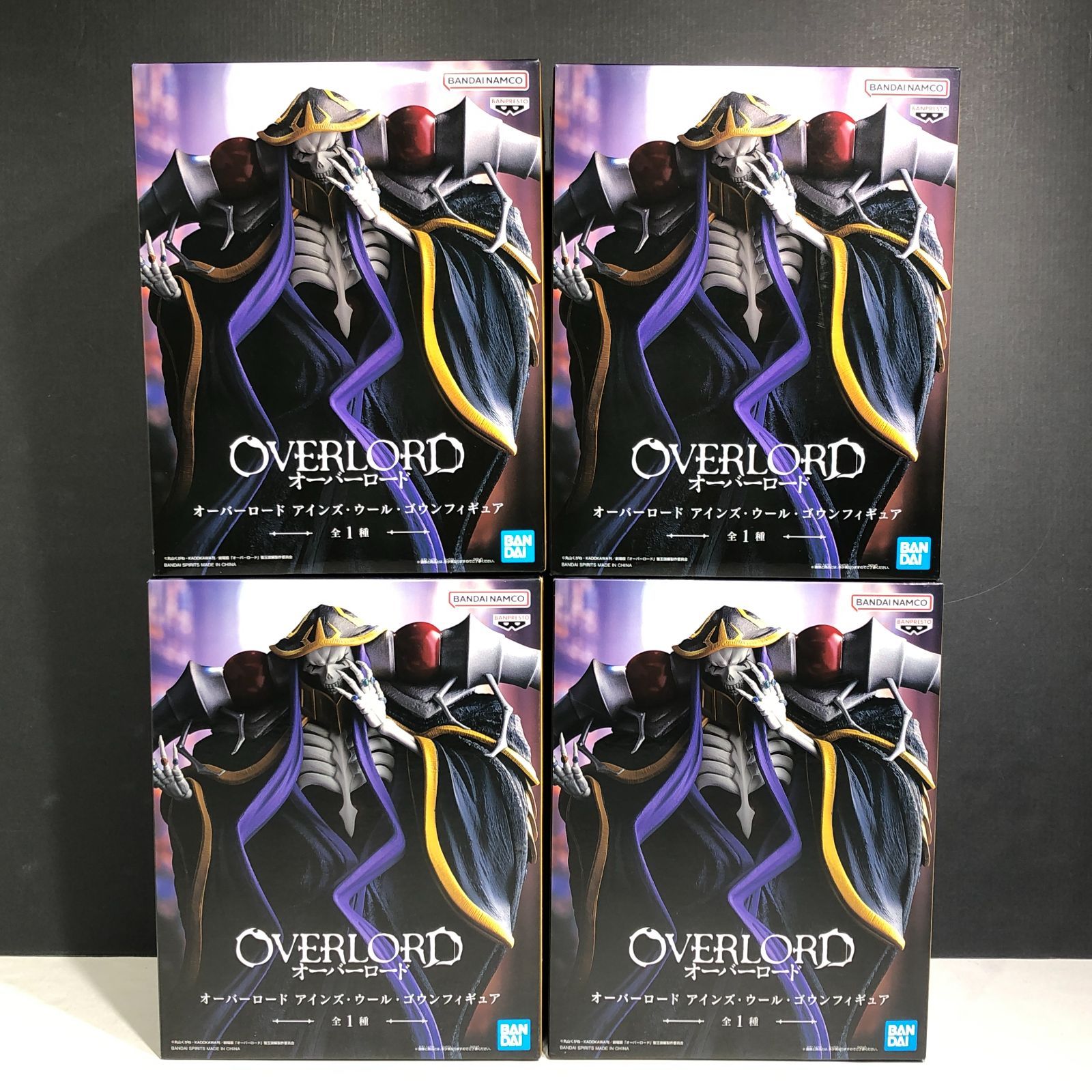 オーバーロード　アインズ・ウール・ゴウン　フィギュア　4個セット 城東86-098】OVERLORD オーバーロード アインズ・ウール・ゴウン