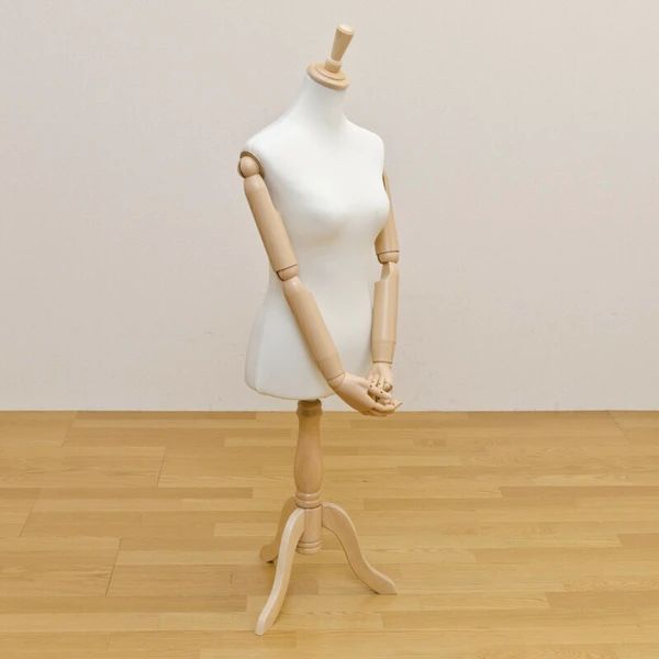 送料無料 洋裁用 アーム付 トルソー 本物 マネキン 女性用 ウィメンズ