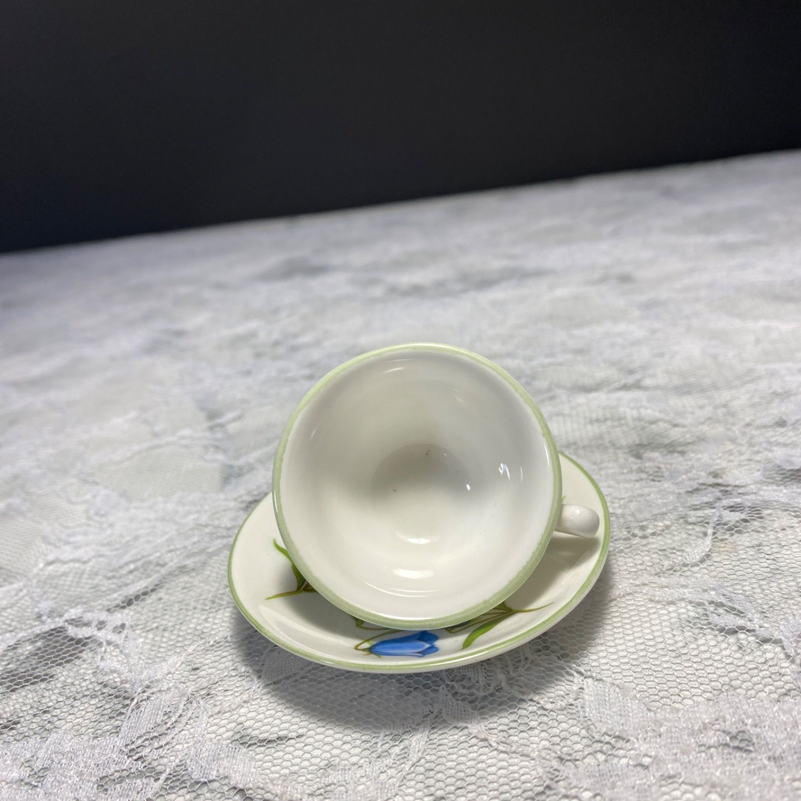 希少 英国 クラウン スタッフォードシャー ミニチュア ティーセット