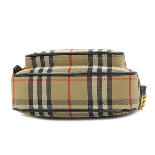 レア✨バーバリー ショルダーバッグ ノバチェック ゴールド金具 シボ革 エンボス バーバリー BURBERRY ショルダーバッグ ノバチェック キャンバス