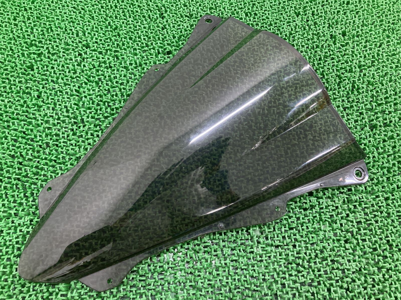 ZX-25R スクリーン ZX250E-A18*** 社外  バイク 部品 2022年式外し ZX250E スモーク ダブルバブル 割れ欠け無し 品薄