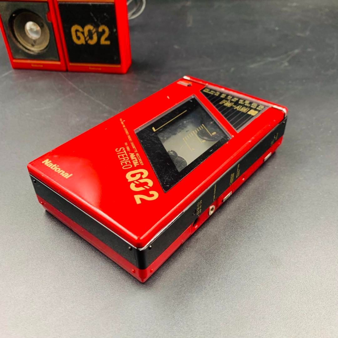 NATIONAL STEREO GO2 RX-1960 スピーカーセット　赤 NATIONAL STEREO GO2 RX-1960 スピーカーセット 赤 - メルカリ