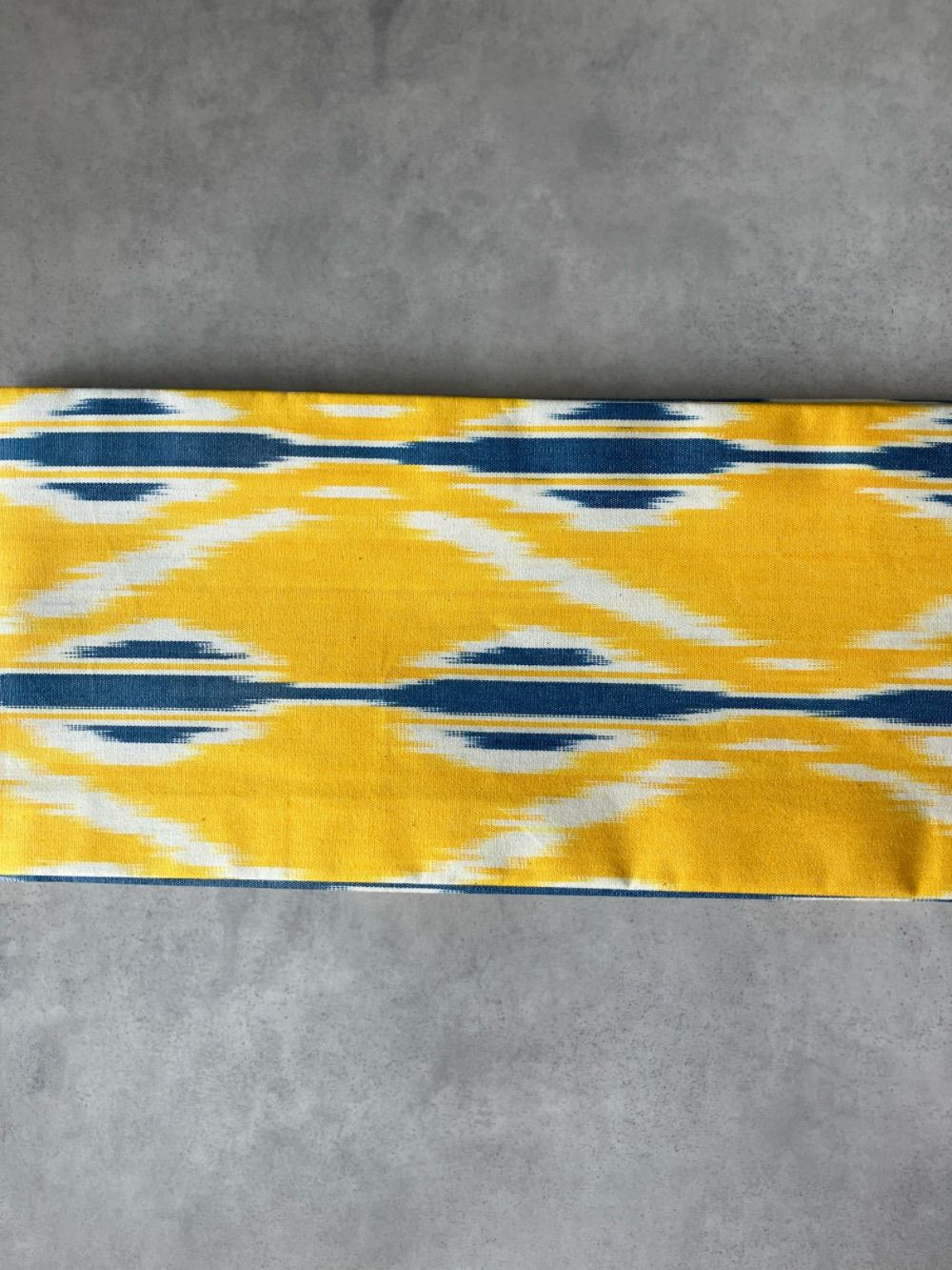 アドラスコットンイカット半幅帯 サンライズイエロー OH022