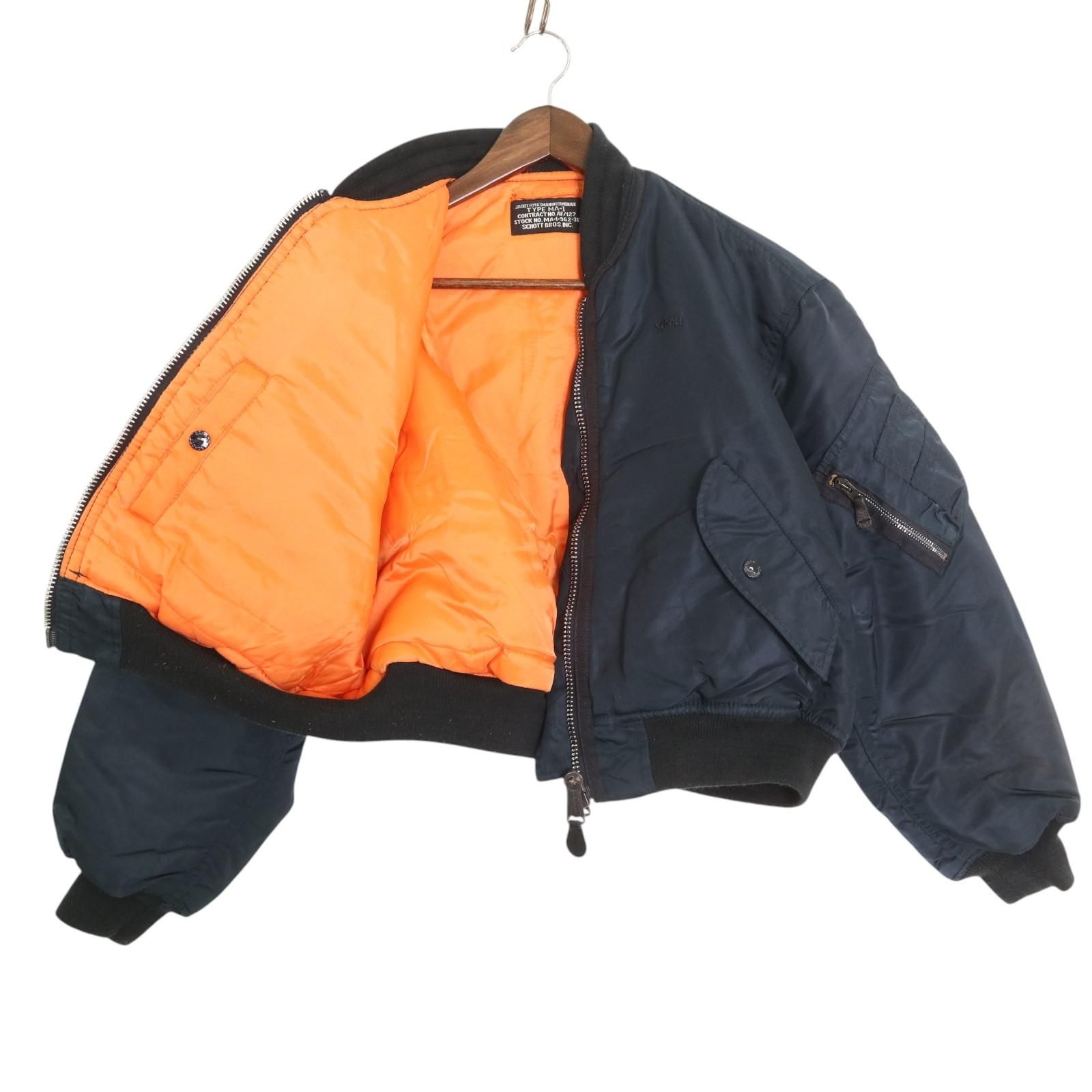 Schott ショット MA-1 フライトジャケット ミリタリー ネイビー