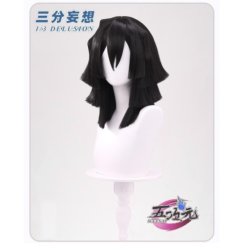 がーる❤︎　ウィッグご確認ページ 新発売 三分妄想 鬼滅の刃 コスプレ 伊黒小芭内 ウィッグ
