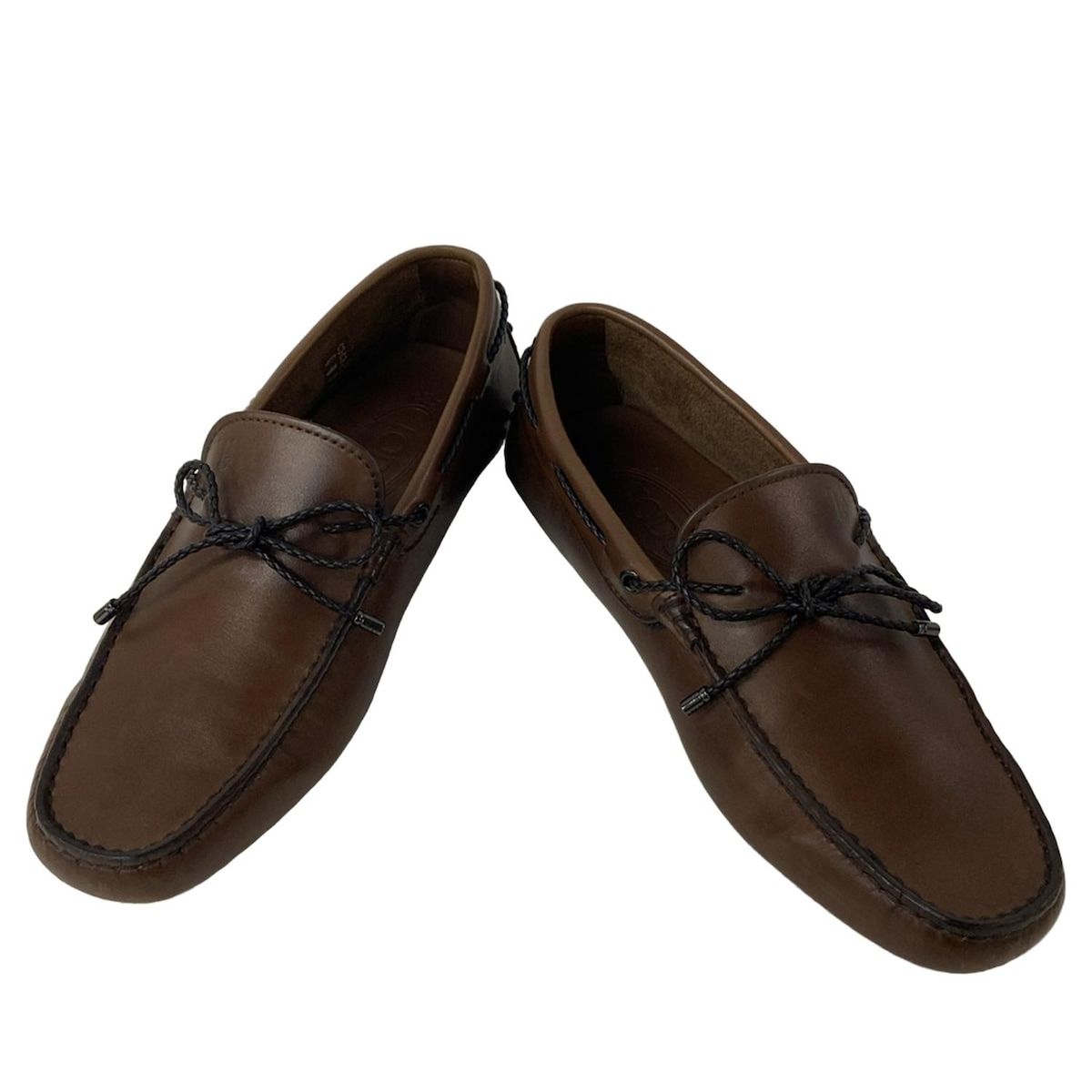 TOD S トッズ ドライビングシューズ 5 1|2 メンズ - ブラウン×ダークブラウン レザー