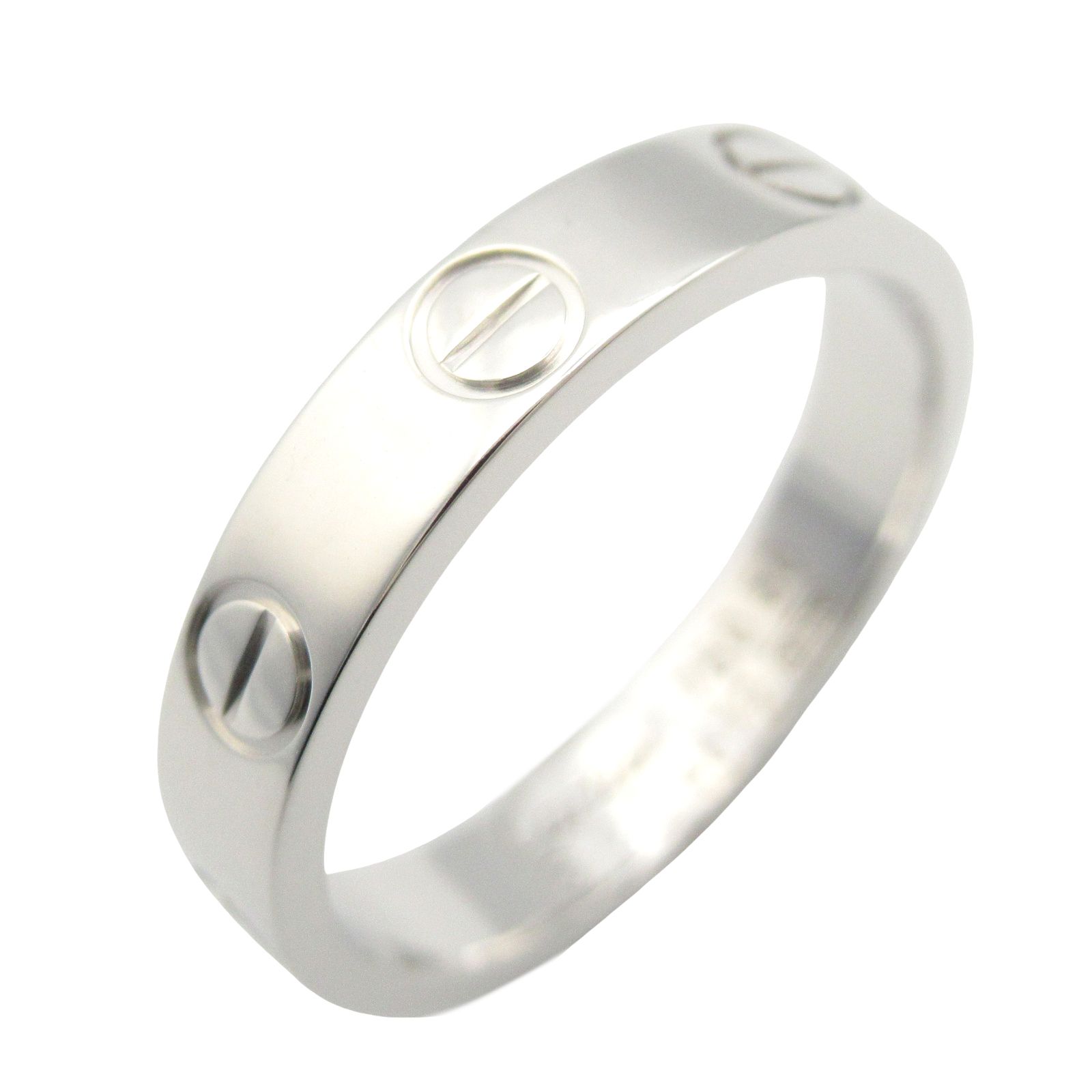 カルティエ CARTIER リング 指輪 ミニラブリング K18WG ホワイトゴールド ミニラブリング ユニセックス Used A