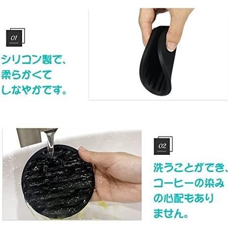 メルカリshops ギノヤ シリコンコースター 6枚入り ドリンクコースター 収納ホルダー付き