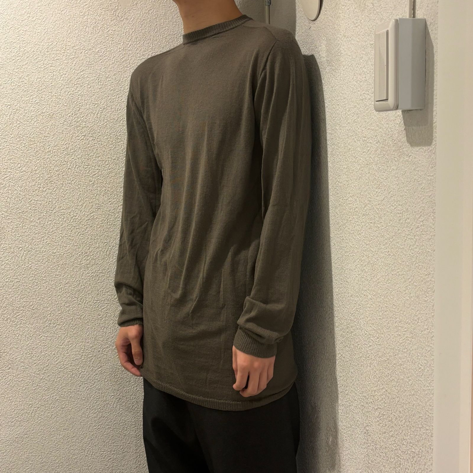 Rick Owens リックオウエンス 23AW OVERSIZED ROUND NECK/DUST SIZE 