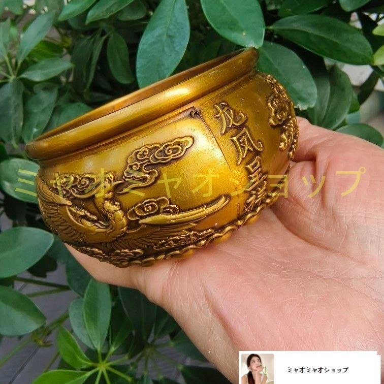 銅器 香炉 聚宝盆 工芸品 置物 銅器 聚宝盆 香炉 工芸品 装飾品 美術品