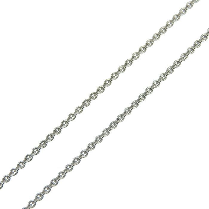 ティファニー K18WG ホワイトゴールド クロスステッチ ダイヤ ネックレス TIFFANY&Co. ティファニー クロスステッチ ネックレス 18金 K18
