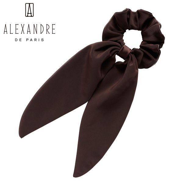 アレクサンドル ドゥ パリ タイムレス シュシュ 髪飾り ブラウン フランス製 ALEXANDRE DE PARIS TIMELESS RIBON CHOUCHOU TCH-26T-A23 H-MARRON