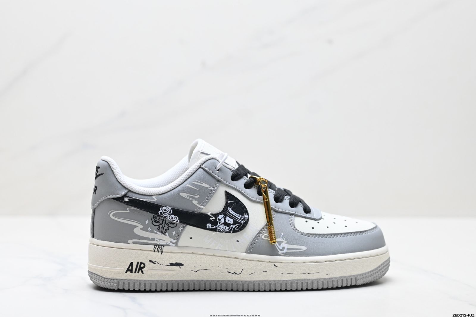 ナイキ NIKE AIR FORCE 1‘07 LV8 元型の型紙 原板を使用した正統派ロートップエアフォース 1 のデザイン-MM輸入1