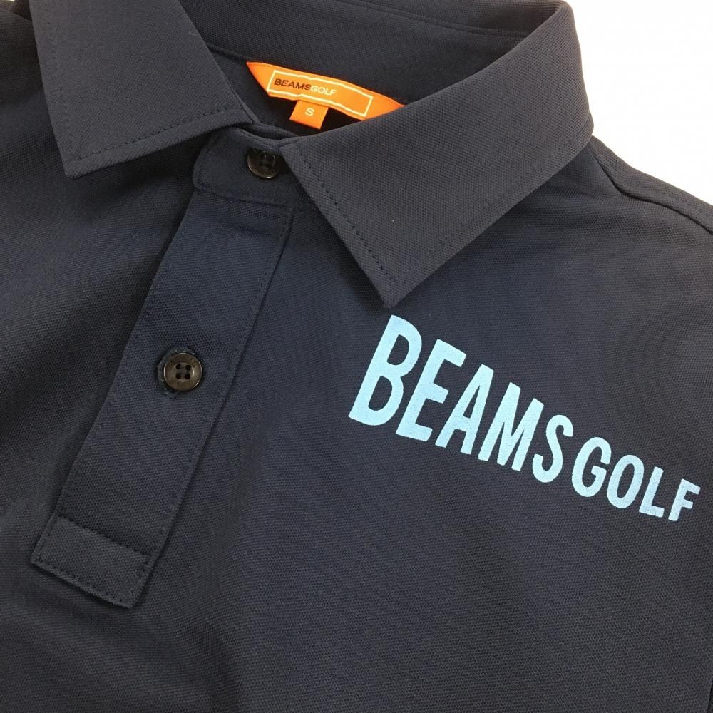 新品未使用 ビームスゴルフ ポロシャツ ネイビー Sサイズ BEAMS GOLF ビームスゴルフ 半袖ポロシャツ ネイビー系 M ゴルフ