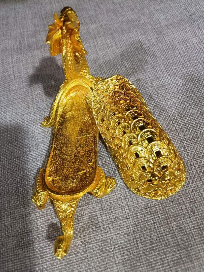 銅細工 亀薫香炉 工芸 香道具 装飾品 工芸品 美術品 置物 銅 細工 茶道具 金竜亀薫香炉 金銭亀檀香炉 香道具装飾品 現代