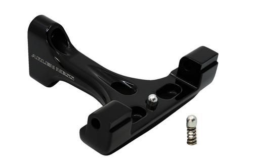 フォージド パッセンジャーフロアボード マウント オールブラック 1993年以降ツーリング