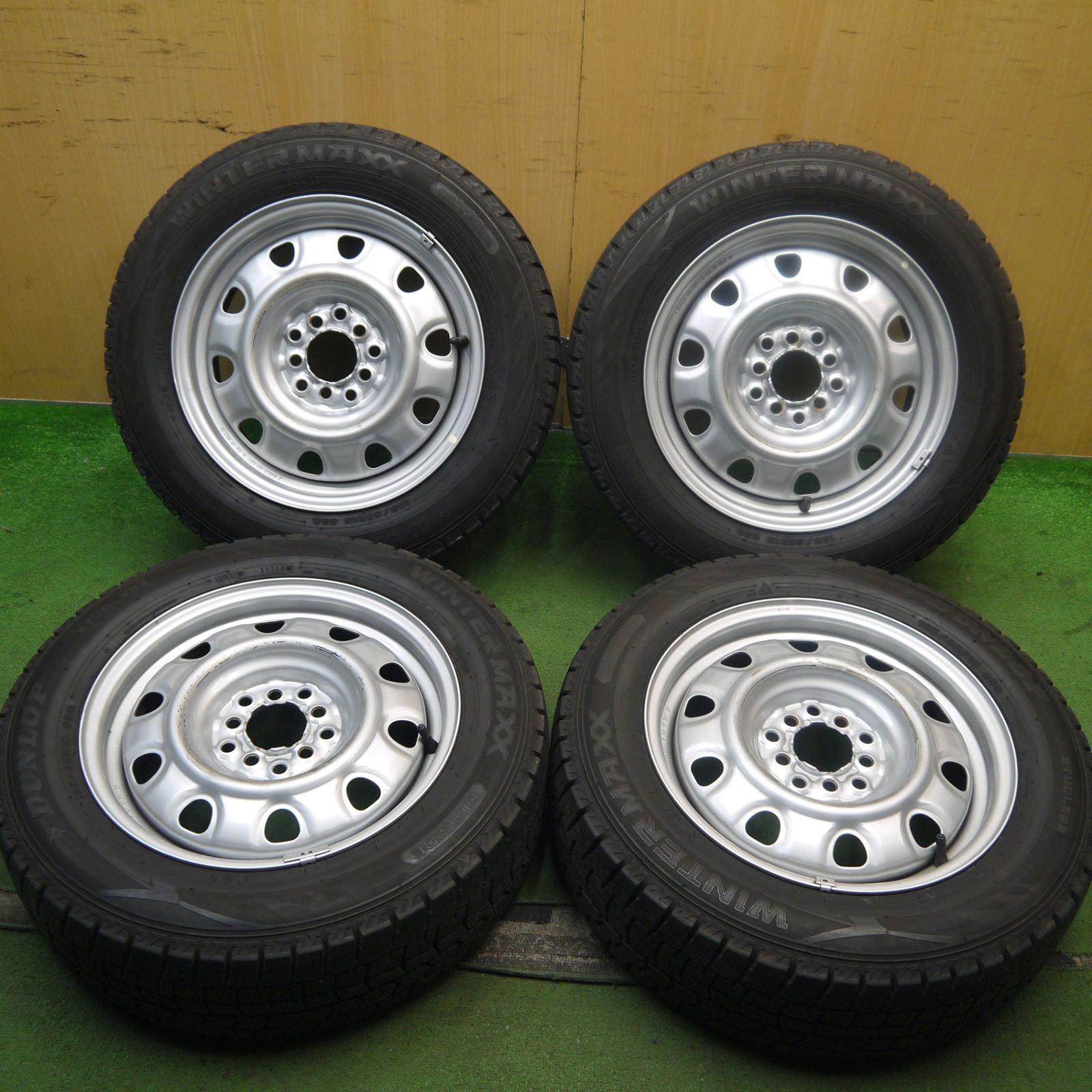 4本価格 スタッドレス 185 65R15 ダンロップ ウインターマックス WM02 スチール ホイール 15インチ PCD100 114.3 5H マルチ 5091602Hス
