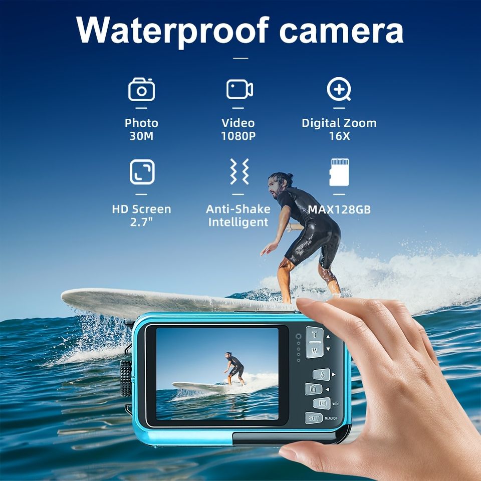 高画質HD水中カメラ オレンジ