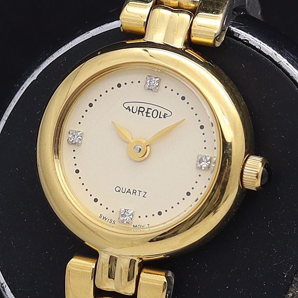 オレオール QZ SW-321L 文字盤 石付 レディース腕時計