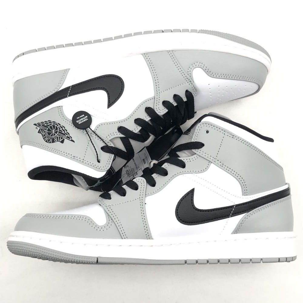 エアジョーダン ハイカットスニーカー グレー/ホワイト/ブラック