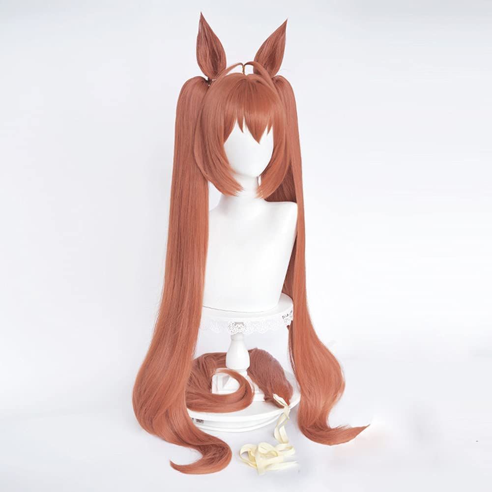 ダイワスカーレット 風 コスプレウィッグ 耐熱ウィッグ100cm 変装用