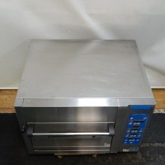 代引不可 2014年製 マルゼン ミニ デッキオーブン MBDO-4-B 単相200V 1.8kw 八取天板 1枚差 W77D65 7 H55cm 83kg 鉄板3.2mm