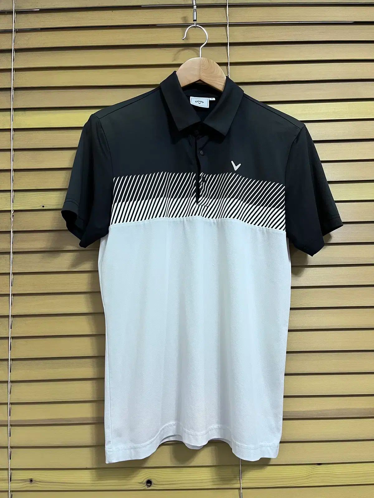 キャロウェイ メンズ ブラック バイ 半袖 PK Tシャツ 95サイズ