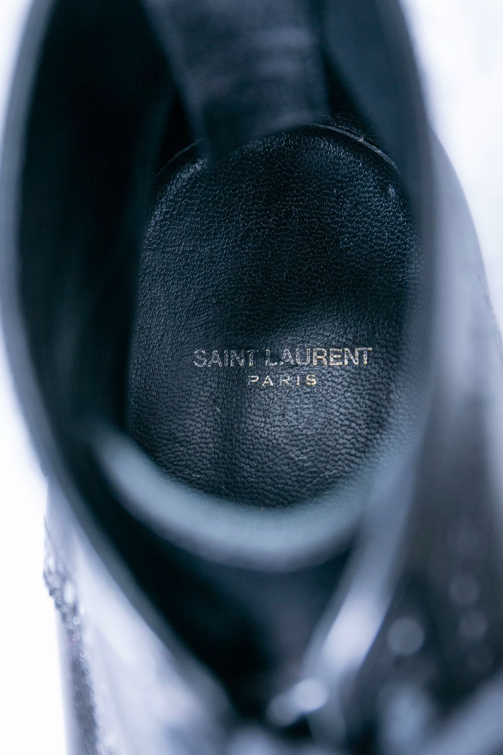 公式ショップ SAINT LAURENT PARIS ウィングチップ ブーツ