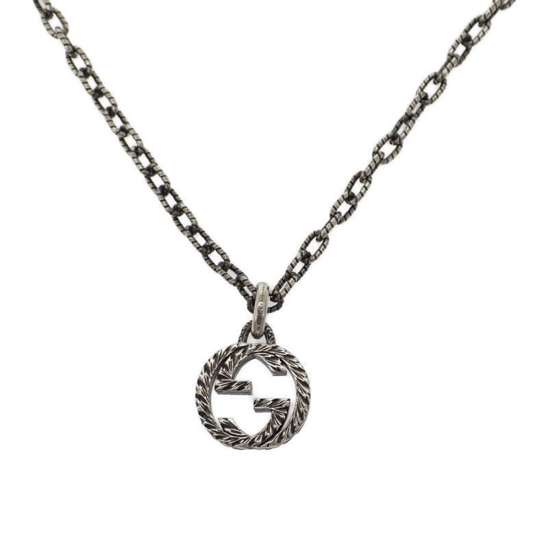 グッチ GUCCI インターロッキング 455307_J8400_0811 ネックレス スターリングシルバー メンズ レディース