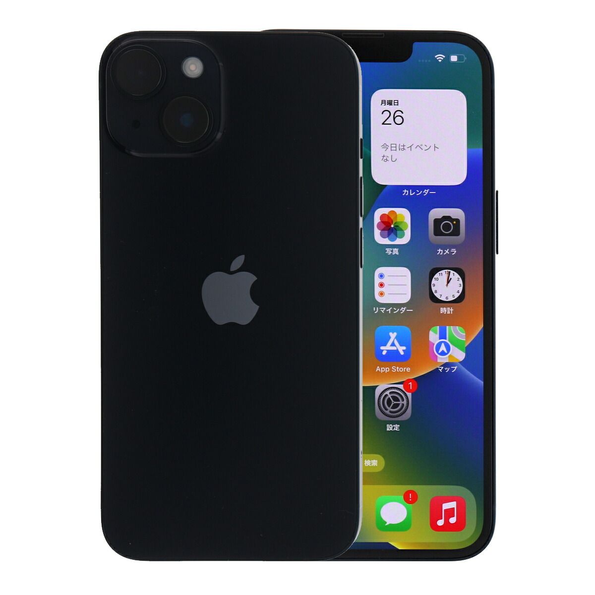 iPhone14 256GB ミッドナイト Apple A2881 SIMフリー Bランク スマホ 