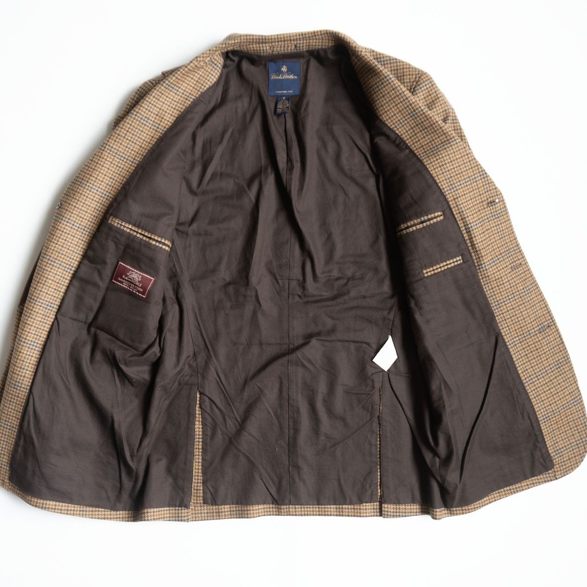 美品】 BROOKS BROTHERS 【ELBOW PATCH TWEED TAILORED JACKET】M