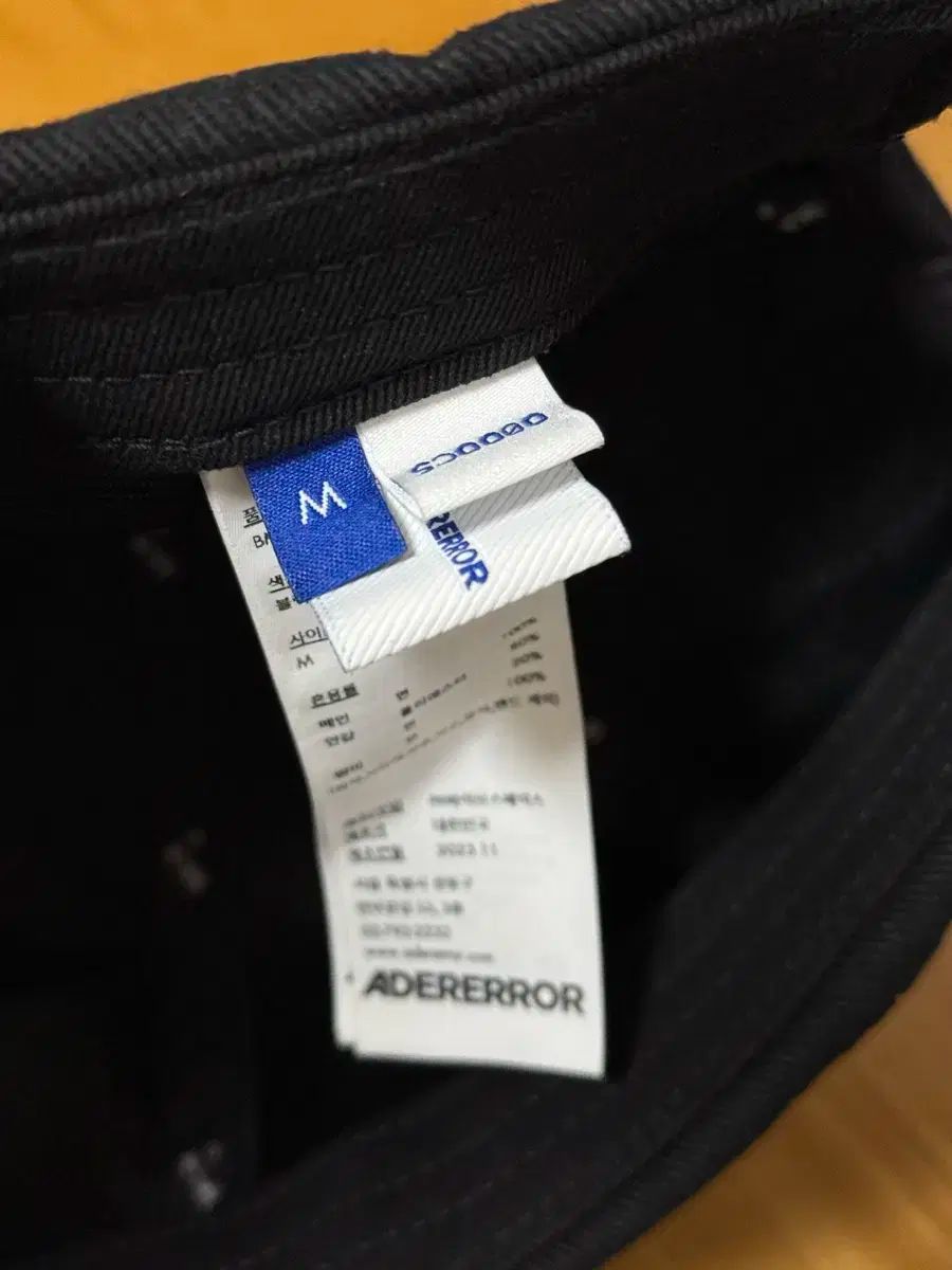 ADER ERROR アーダーエラー ベースボールキャップ M ブラック