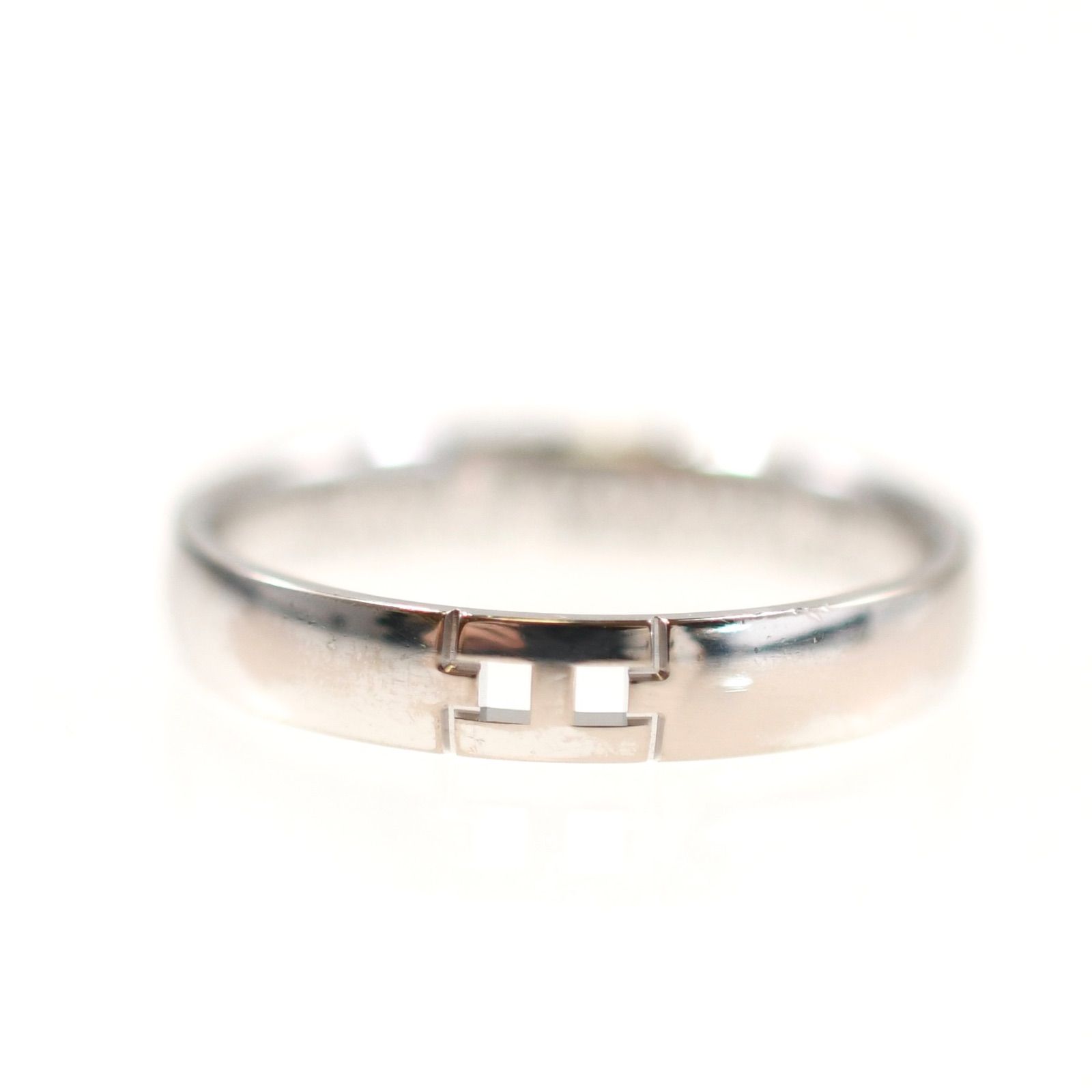 エルメス ヘラクレスリング K18WG ホワイトゴールド SIZE:55 指輪 15号