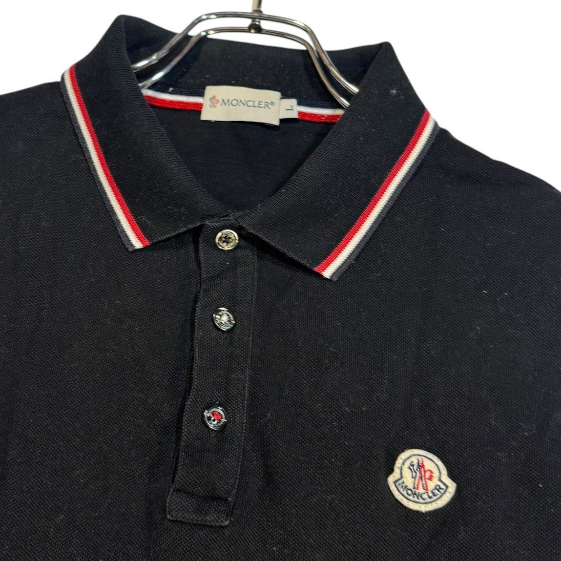MONCLER ポロシャツ B033 MONCLER モンクレール ポロ シャツ ゴルフ ウェア ブラック