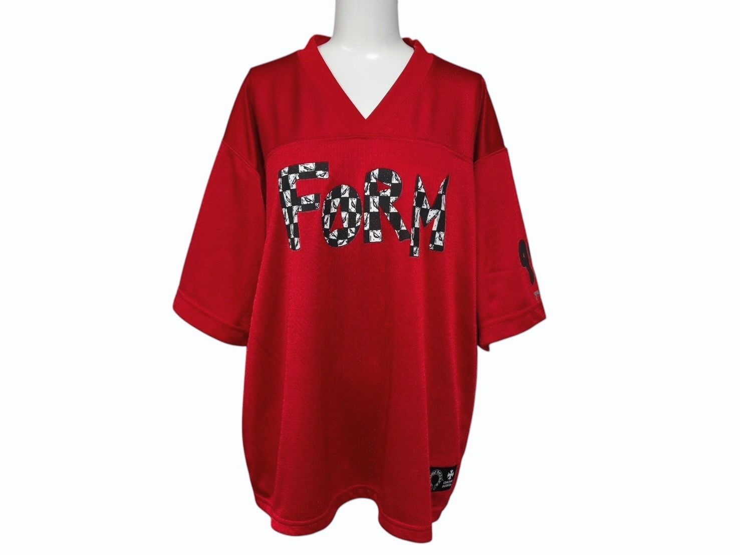 CHROME HEARTS クロムハーツ MATTY BOY MESH VARSITY JERSEY メッシュ 半袖Tシャツ カットソー サイズM レッド 4 b 007959