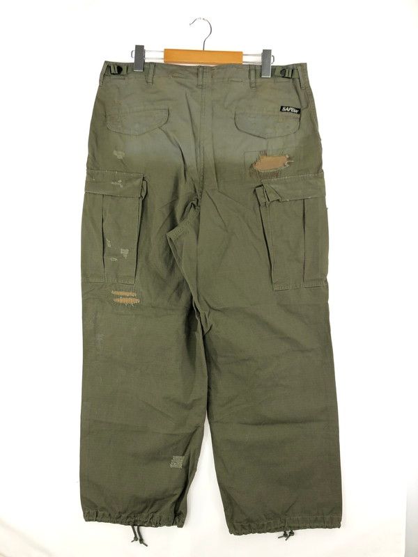 SAPEur サプール M-65 CARGO PANTS Mサイズ SAPEur サプール M-65 リメイク カーゴパンツ オリーブ XL