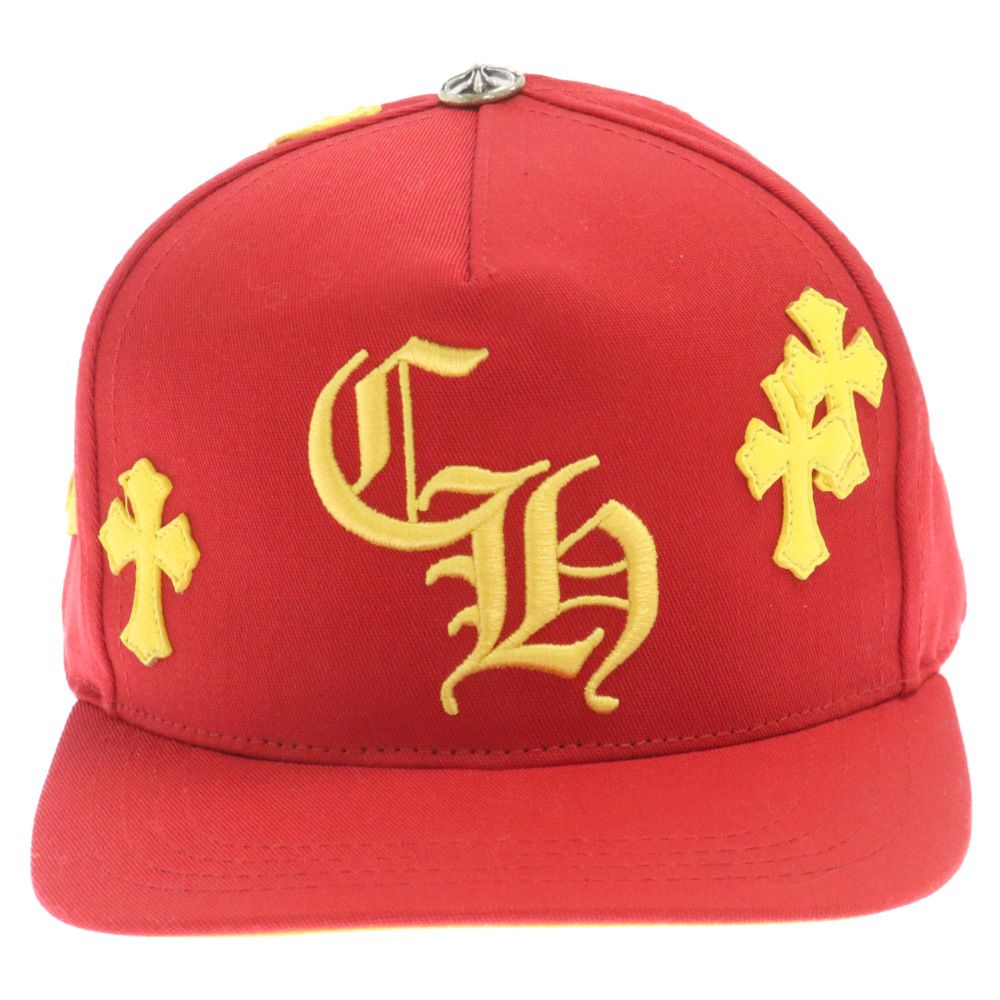 CHROME HEARTS ベースボールキャップ レッド HEARTS クロムハーツ CHROME