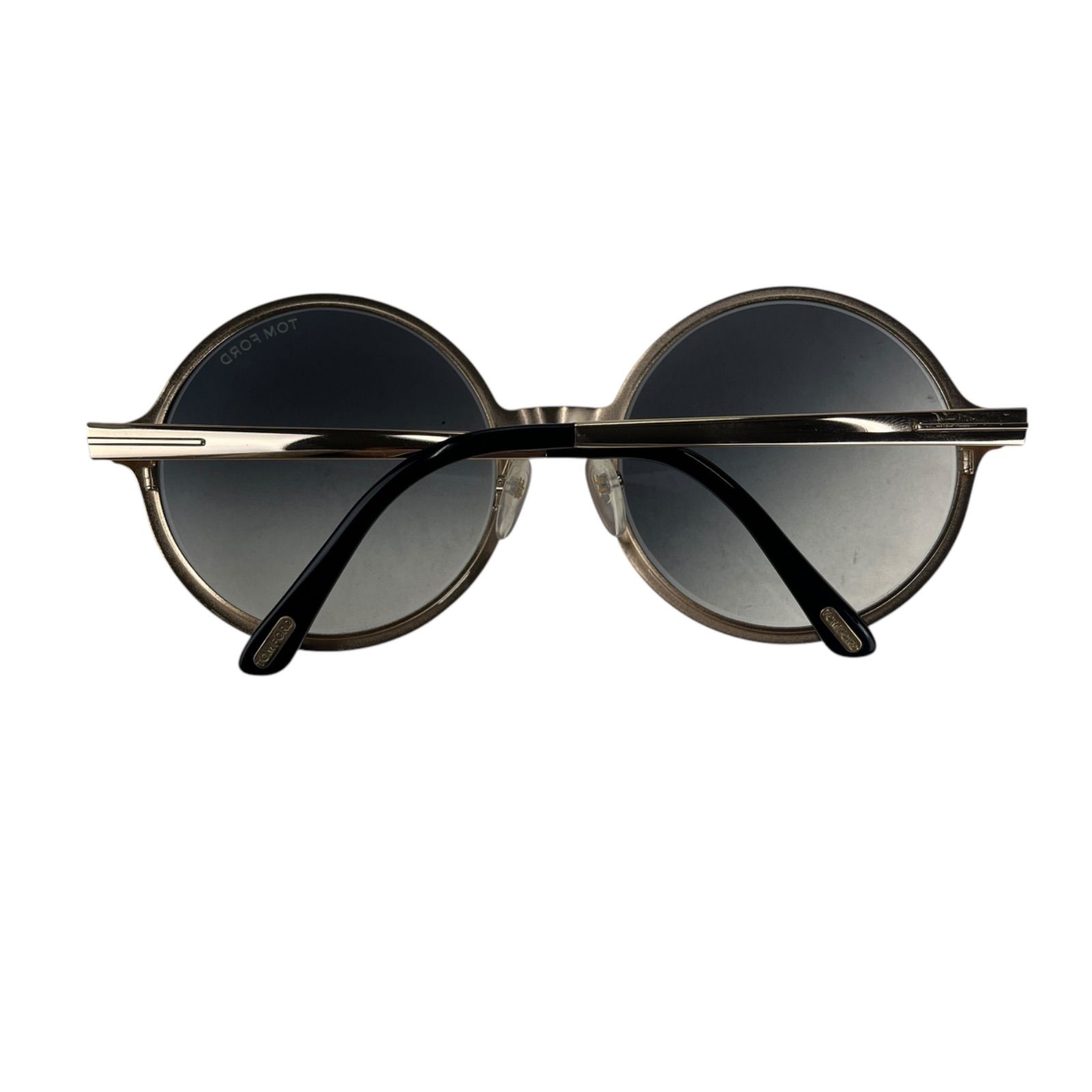 美品 トム フォード TOM FORD ラウンド サングラス Ava TF572 ゴールド 