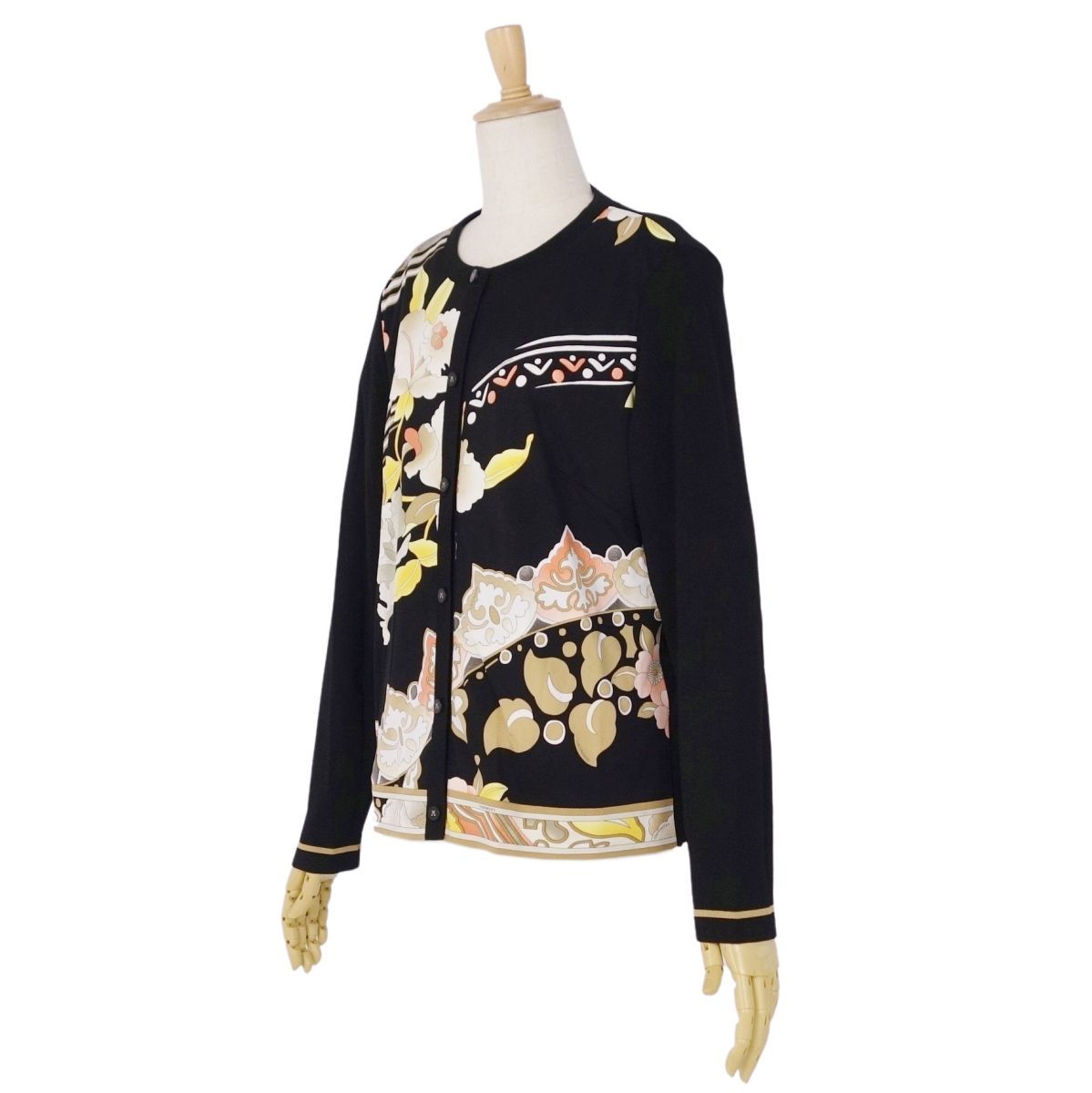 美品 レオナール LEONARD FASHION アンサンブル カーディガン ブ