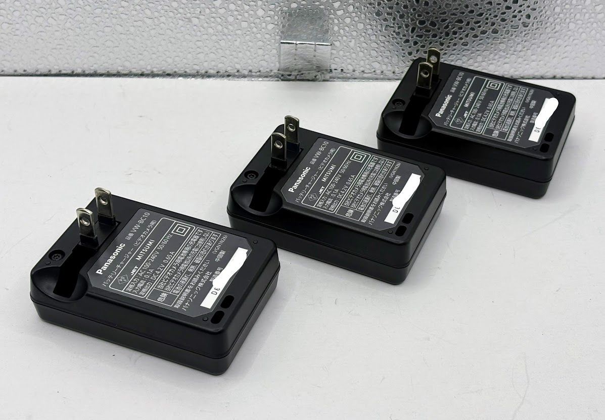 Panasonic NKJ075Z バッテリー充電器　3個まとめ売り Panasonic NKJ075Z バッテリー充電器 3個まとめ売り パナソニック