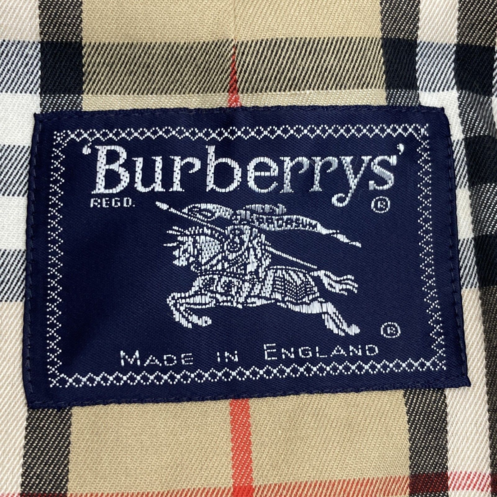 △ BURBERRY バーバリー ステンカラーコート 80's ノバチェック